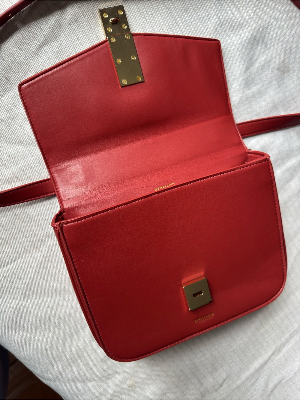 Demellier Vancouver Bag Poppy Red - Picture 12 of 14